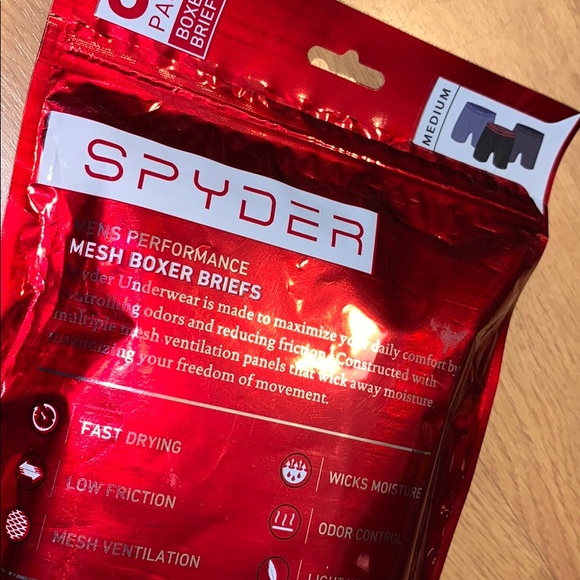 Spyder Performance Mesh Mens Boxer Briefs 3 Pack - Picture 10 of 10